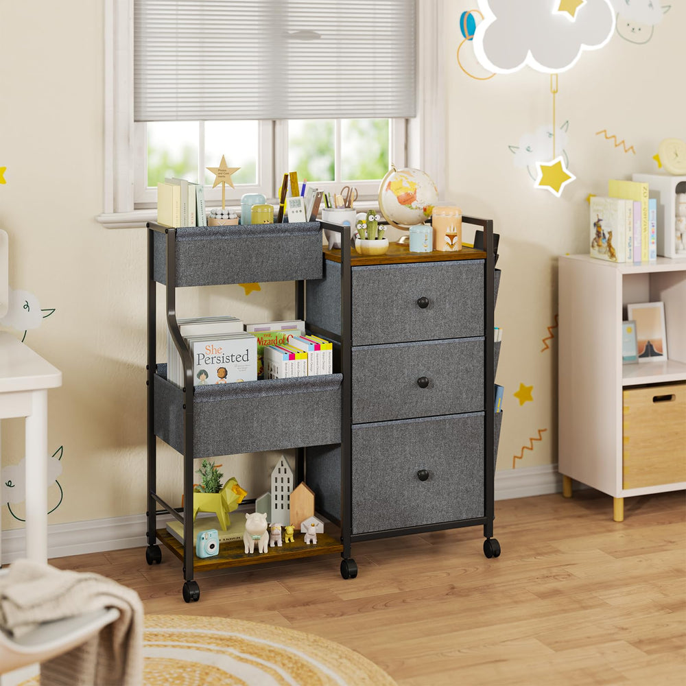 nuoex baby diaper caddy dividers and drawers organize diapers and creams