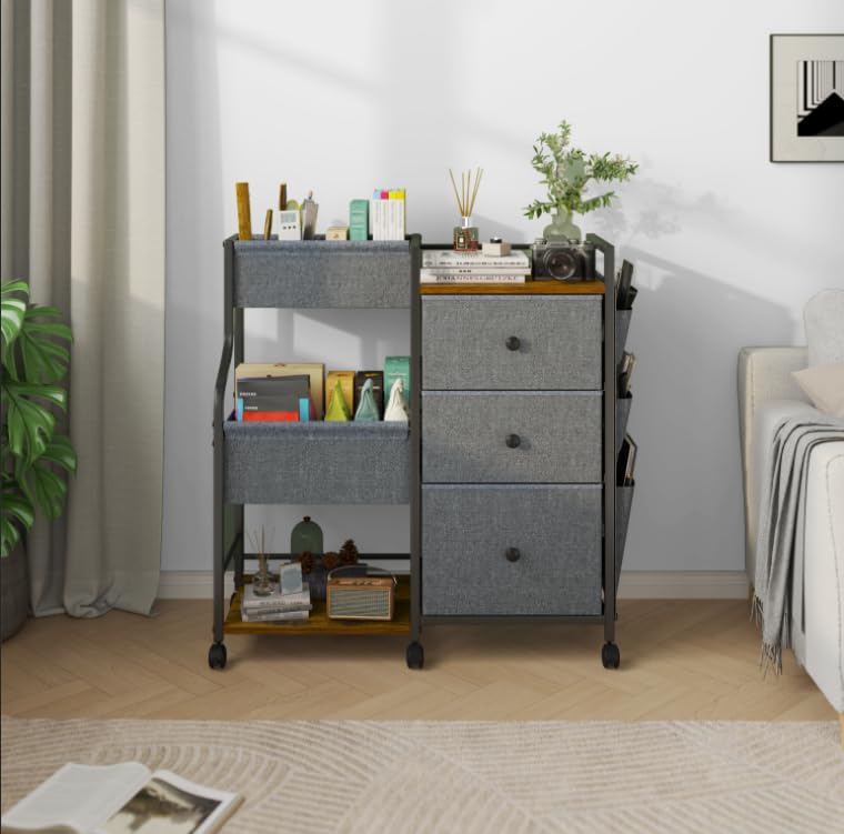 nuoex diaper caddy materials carbon steel and wood sturdy construction