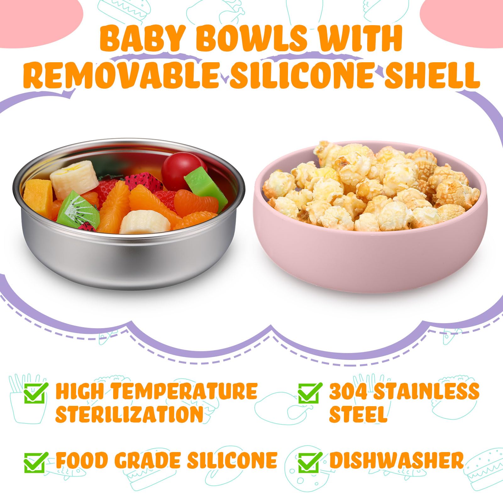 Nuogo silicone shell protects little hands during hot meals