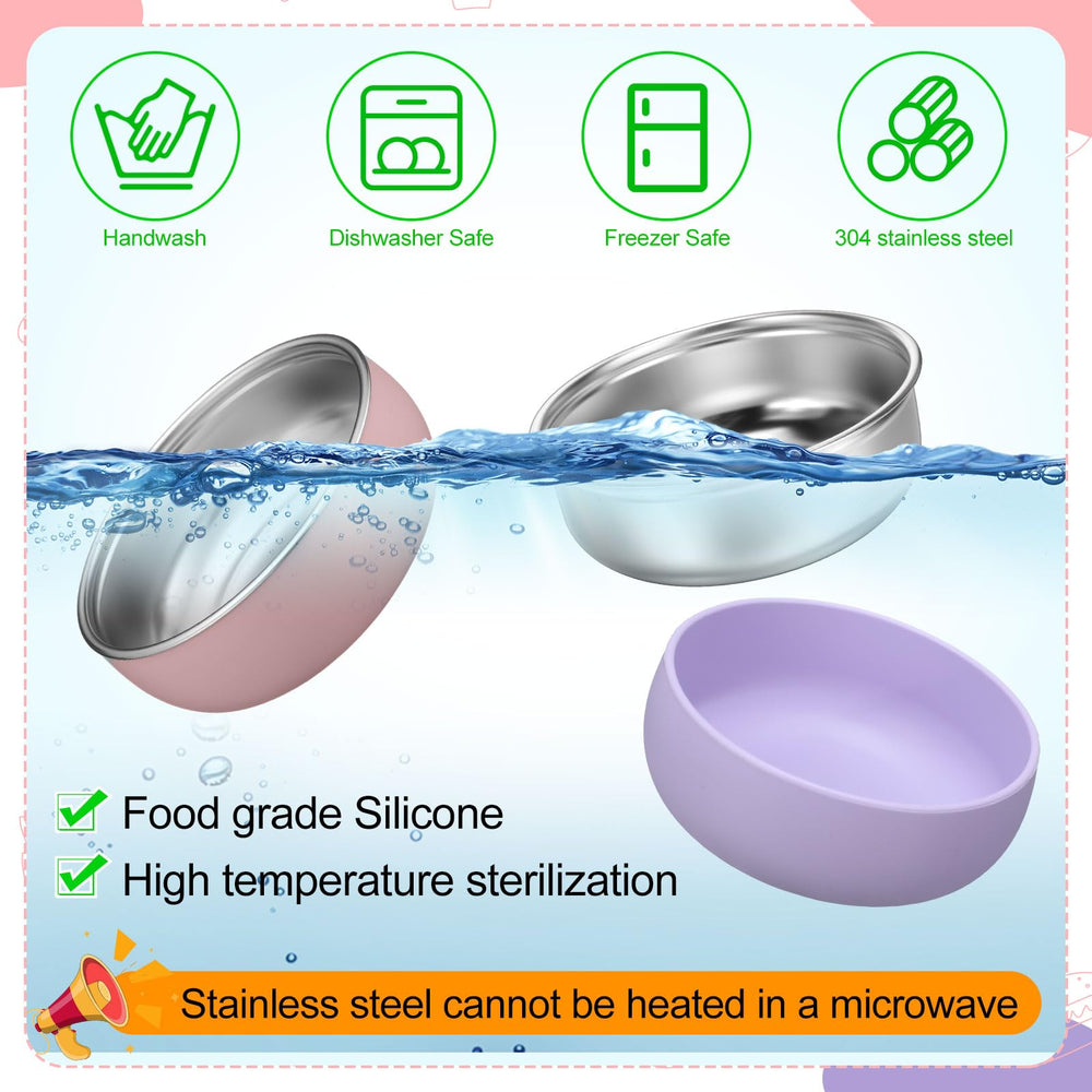 Nuogo stackable travel-friendly bowls fit in bags