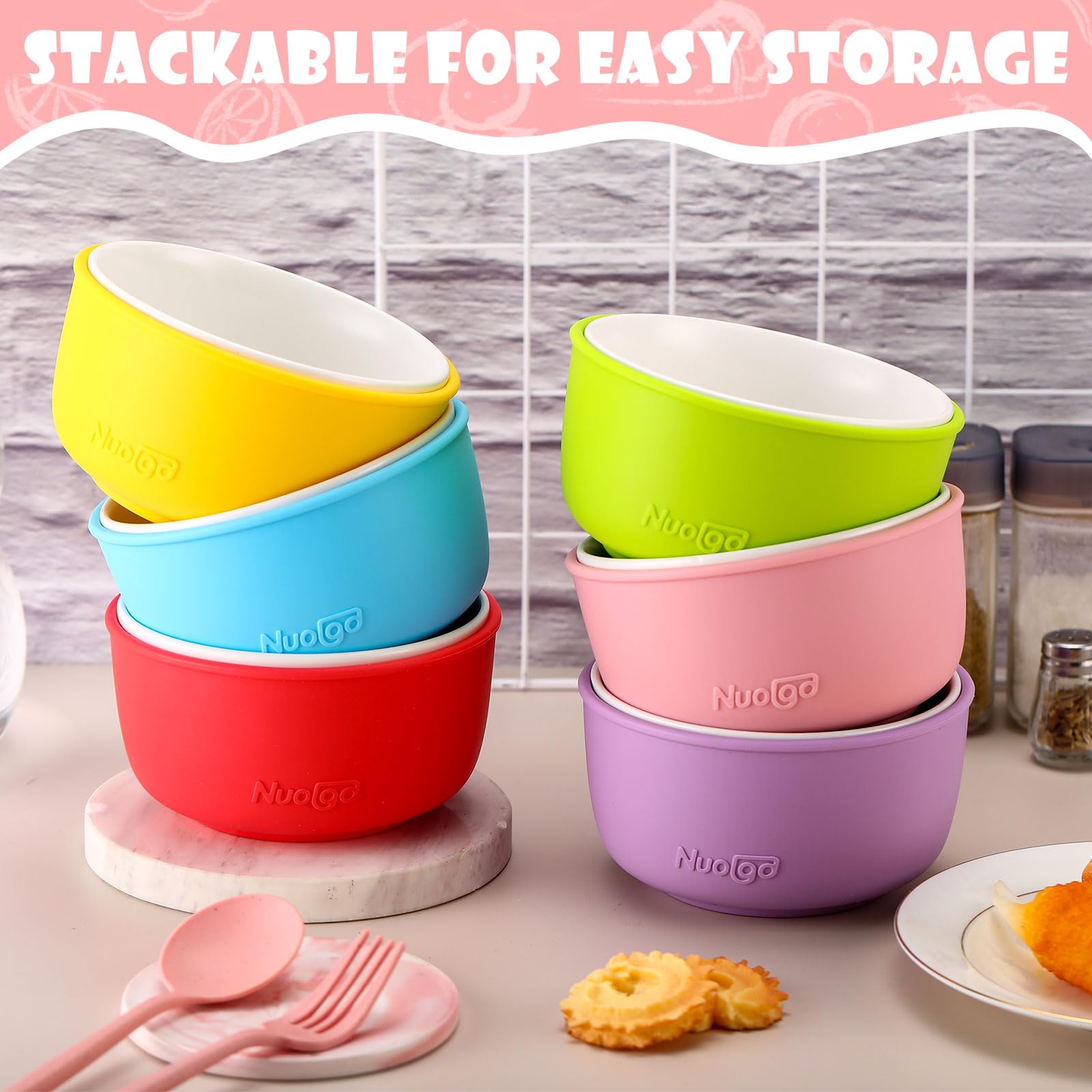 Nuogo toddler bowls are microwave safe and dishwasher safe for busy households.