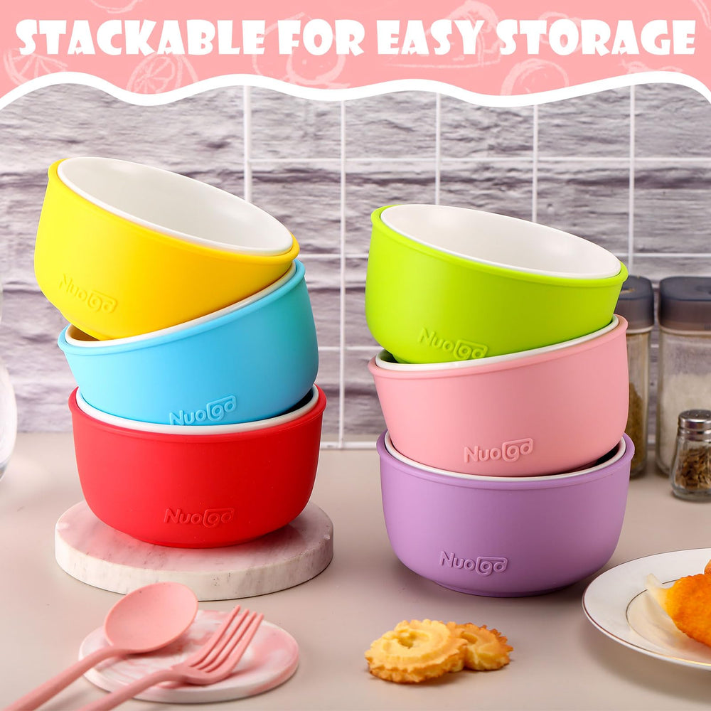 Nuogo toddler bowls are microwave safe and dishwasher safe for busy households.