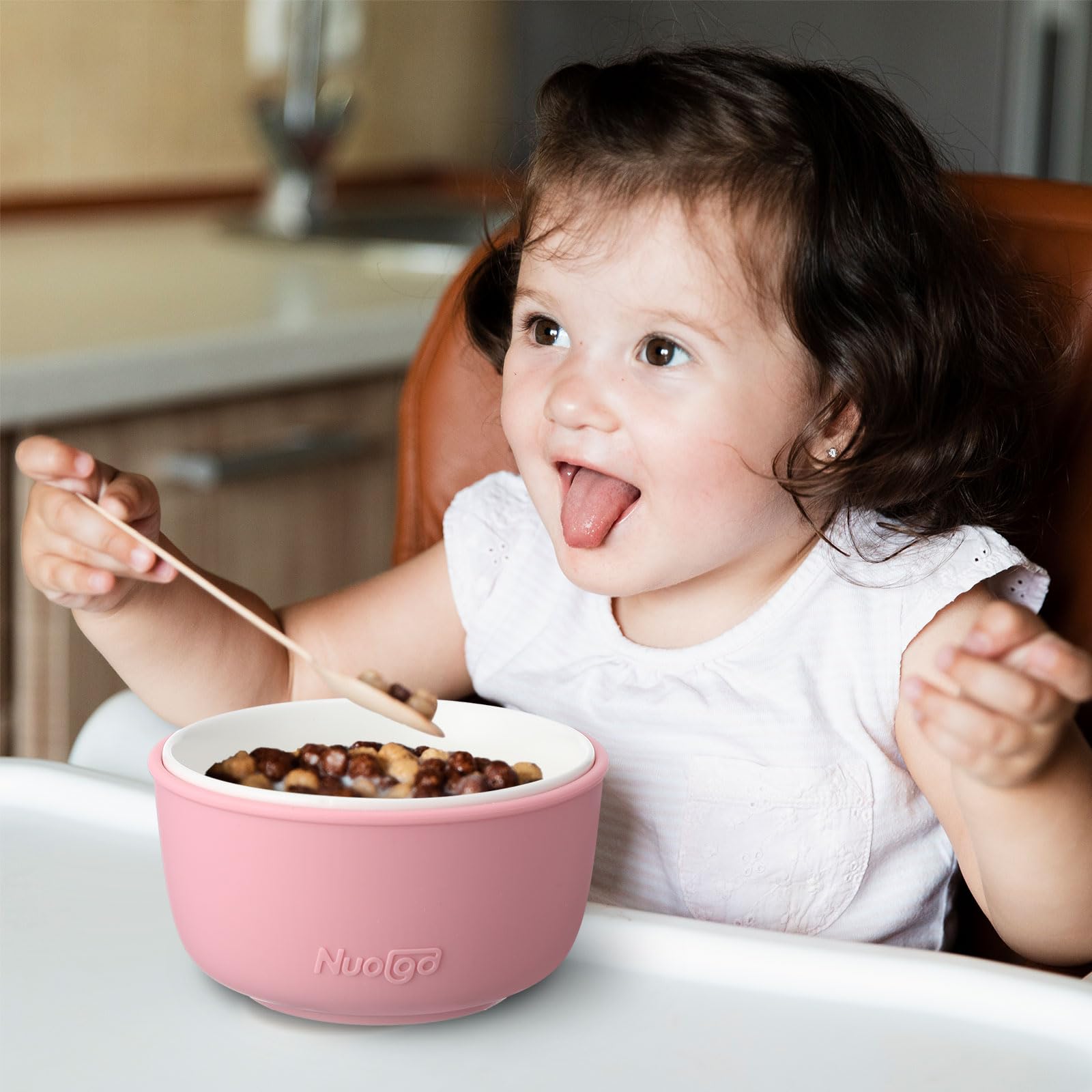 Nuogo porcelain bowls are durable and safe for microwave reheating and dishwasher cleaning.