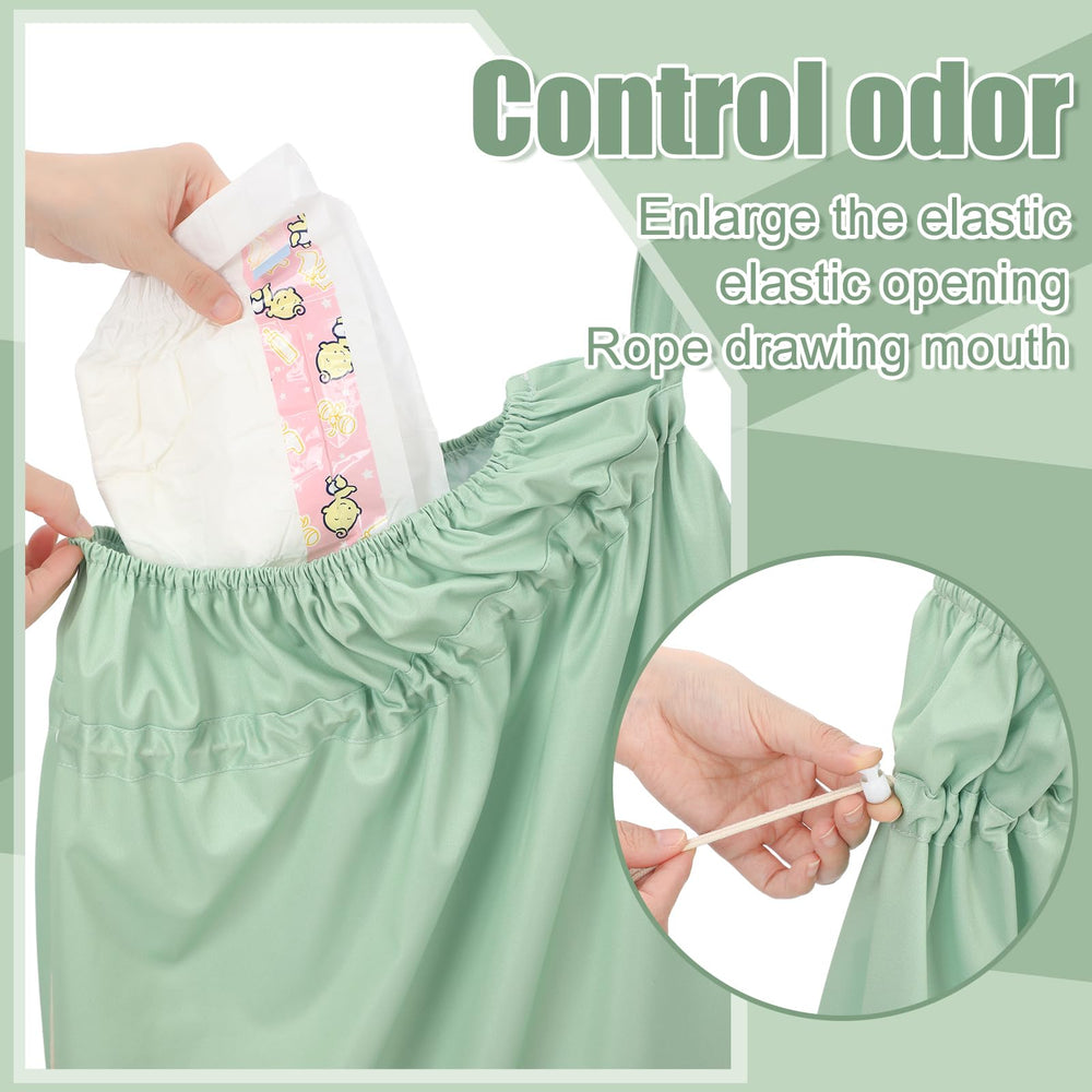 Nuogo diaper pail liner 28in large capacity for holding multiple diapers.