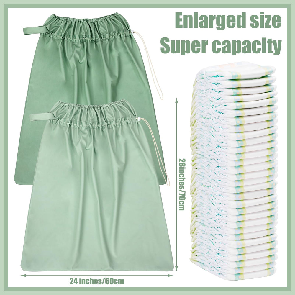 Nuogo diaper pail liner elastic opening buckle shows easy secure collection.