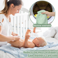 Nuogo diaper pail liner waterproof fabric closeup highlights spill-proof protection.