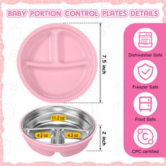 Nuogo four-suction bottom grip keeps plates steady during self-feeding.