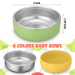 Nuogo stainless steel bowls highlight durable construction for everyday feeding.