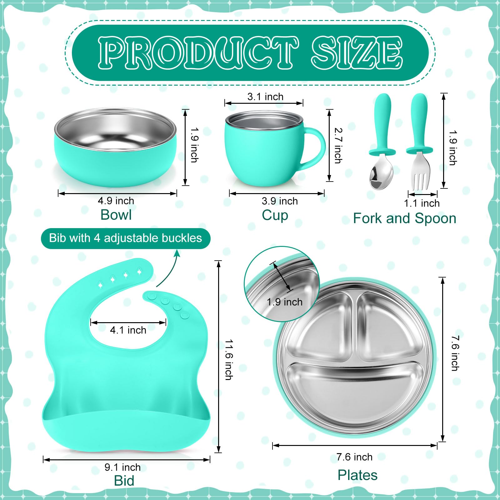 Nuogo teal cup with suction helps steady sipping.