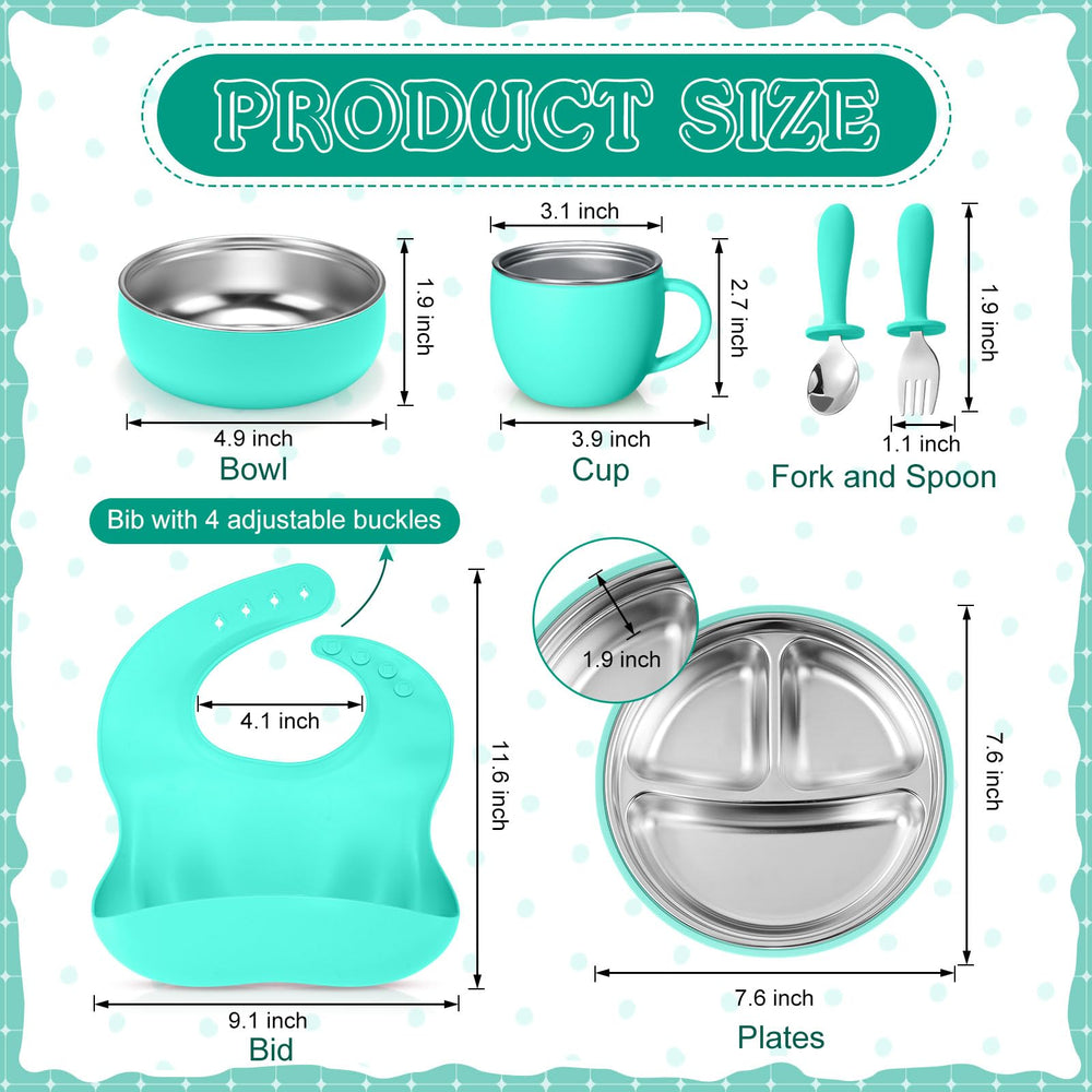 Nuogo teal cup with suction helps steady sipping.