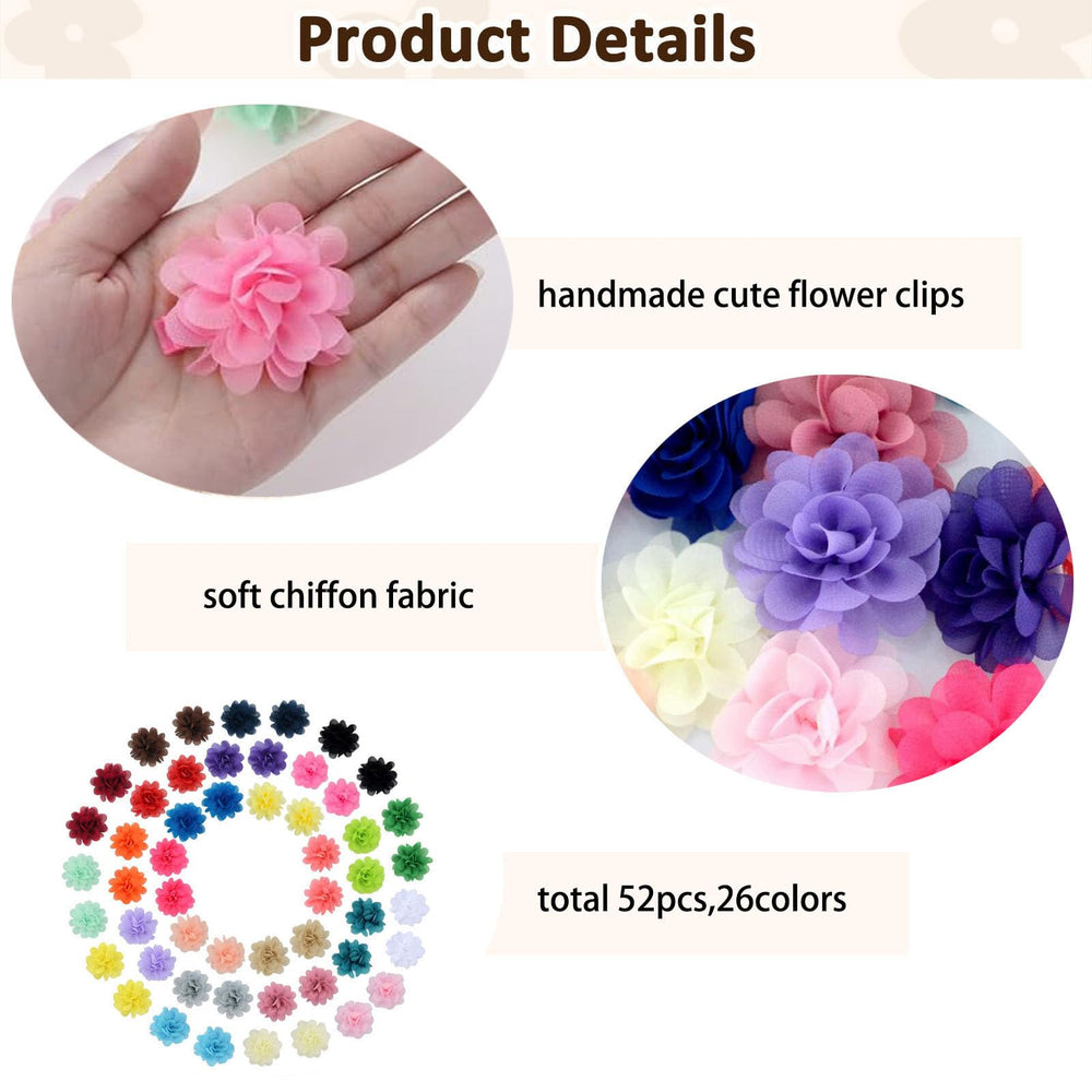 NUOSYI chiffon flower clip mint adds lightweight color for everyday wear