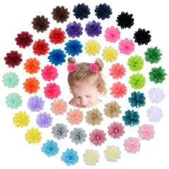 NUOSYI chiffon flower clip pink adds playful charm to kids hairstyles