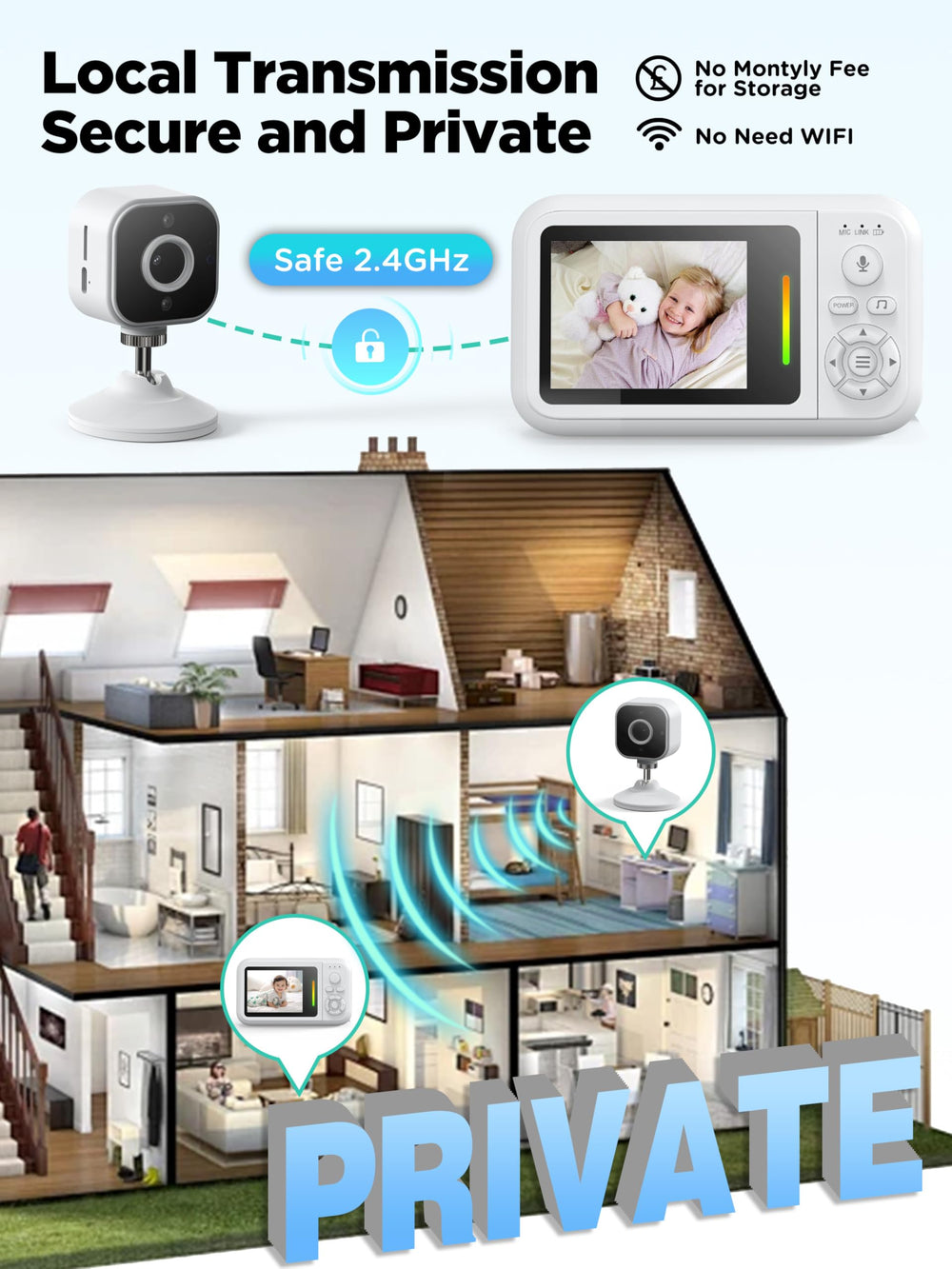 NUOTUN temperature sensor displays nursery conditions for comfortable naps