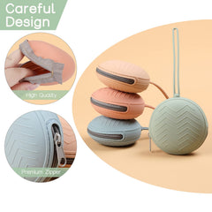 Nupoopy pacifier holder case two-pack shows travel versatility.