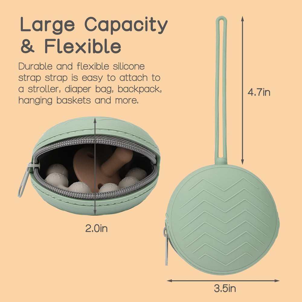 Nupoopy travel pacifier storage case keeps small essentials organized on trips.
