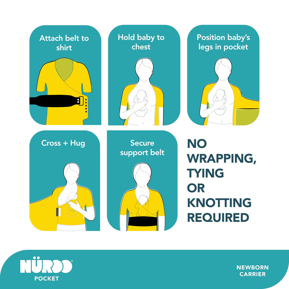 NüRoo Brownmed pocket-skin-to-skin carrier shirt hands-free nursing use