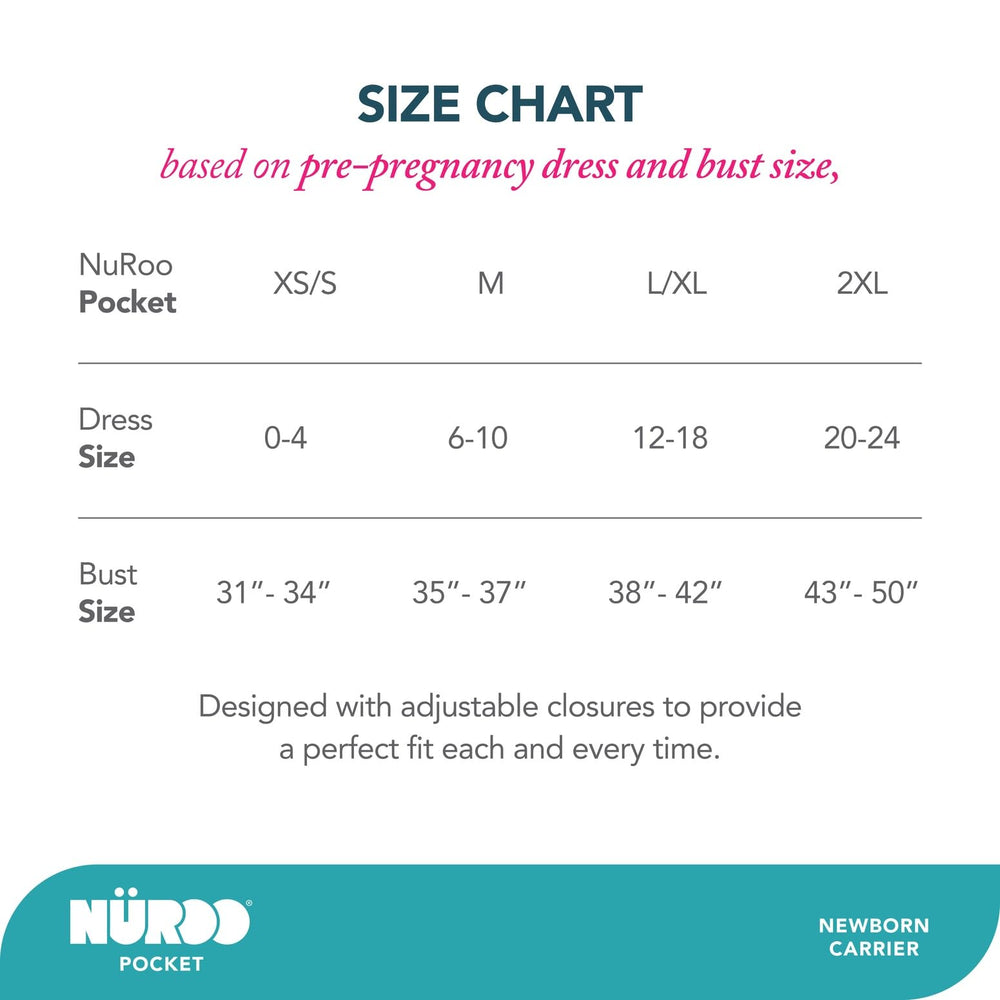 NüRoo Brownmed pocket skin-to-skin carrier shirt black 2XL wearability.