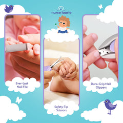 Nurse Laurie cradle-cap brush; helps gentle scalp care.