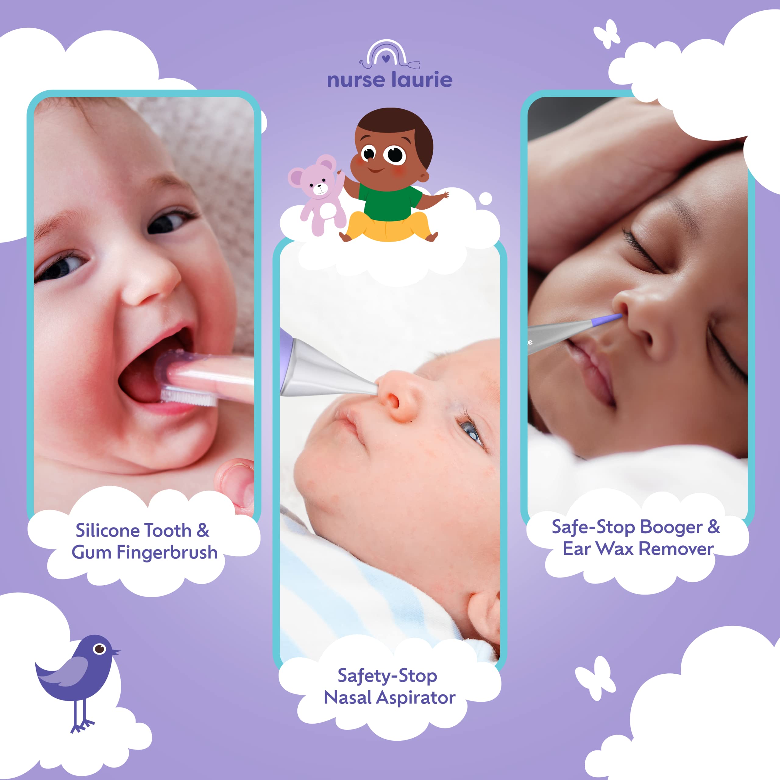 Nurse Laurie baby safety kit; essential protection on the go.