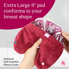 Nurse & Nourish XL cooling pack in freezer highlights refreshing relief for engorgement.