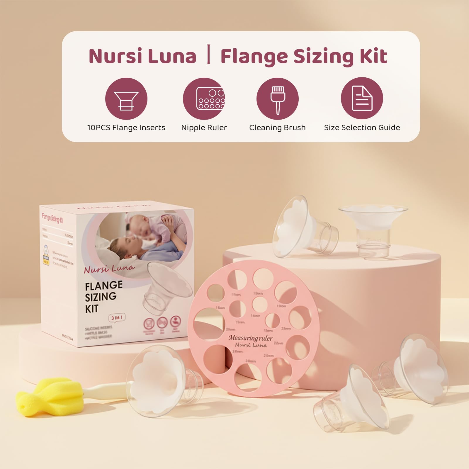 Nursi Luna flange inserts 13mm highlights a snug fit for smaller flange.