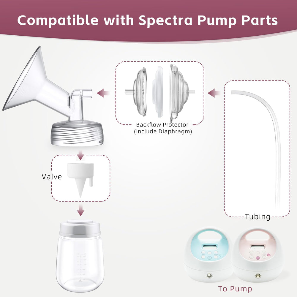 Nursi Luna tubings with 41-inch extended hose for flexible, comfortable pumping.