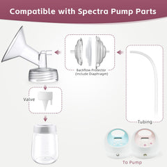 Nursi Luna tubings with 41-inch extended hose for flexible, comfortable pumping.