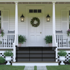 NurturaNook retractable gate wide opening shows versatile expansion for doorways and stairs.