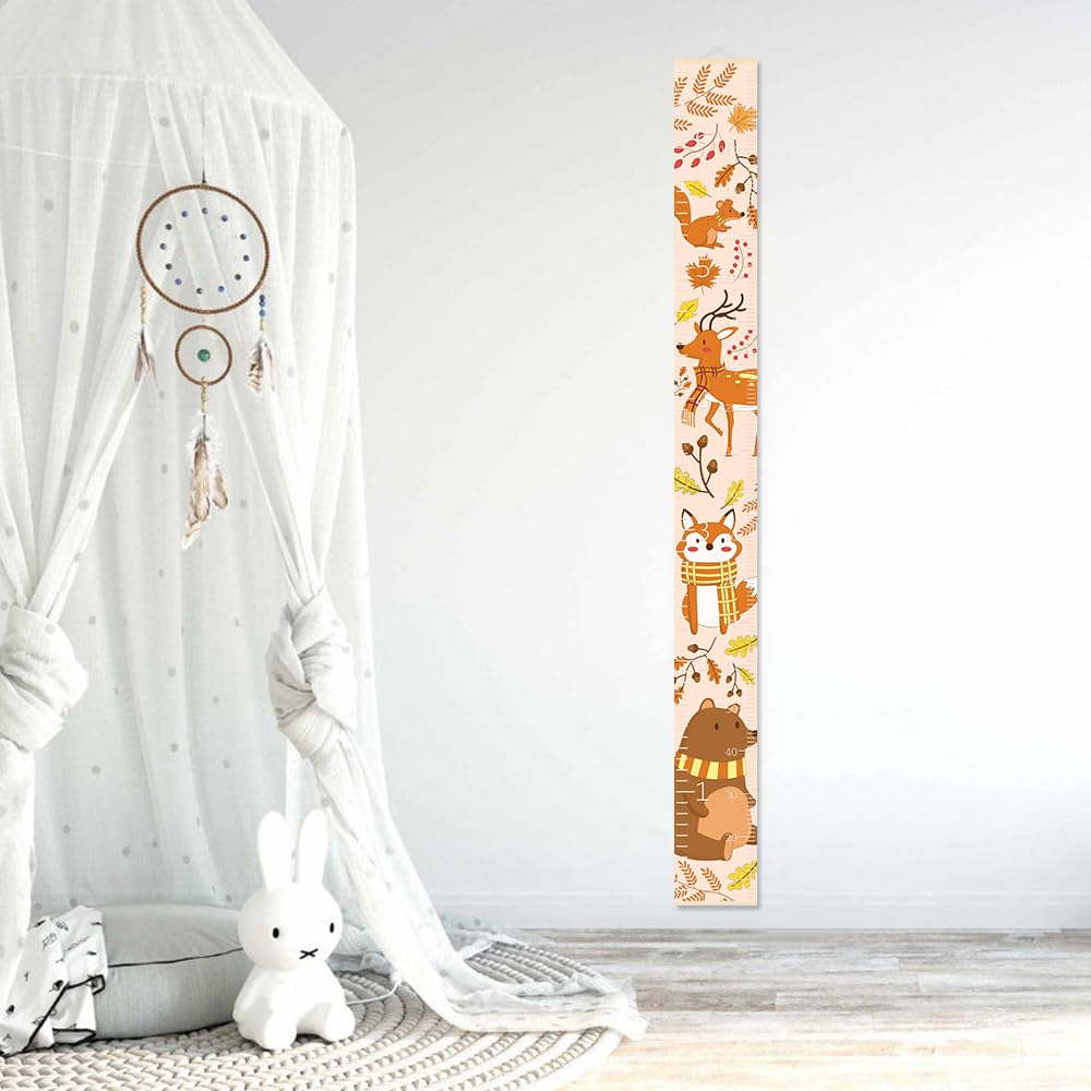 Nustila growth chart dual-scale inches centimeters shows precise height milestones.