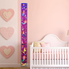 Nustila growth chart canvas detail highlights waterproof material and easy removal.