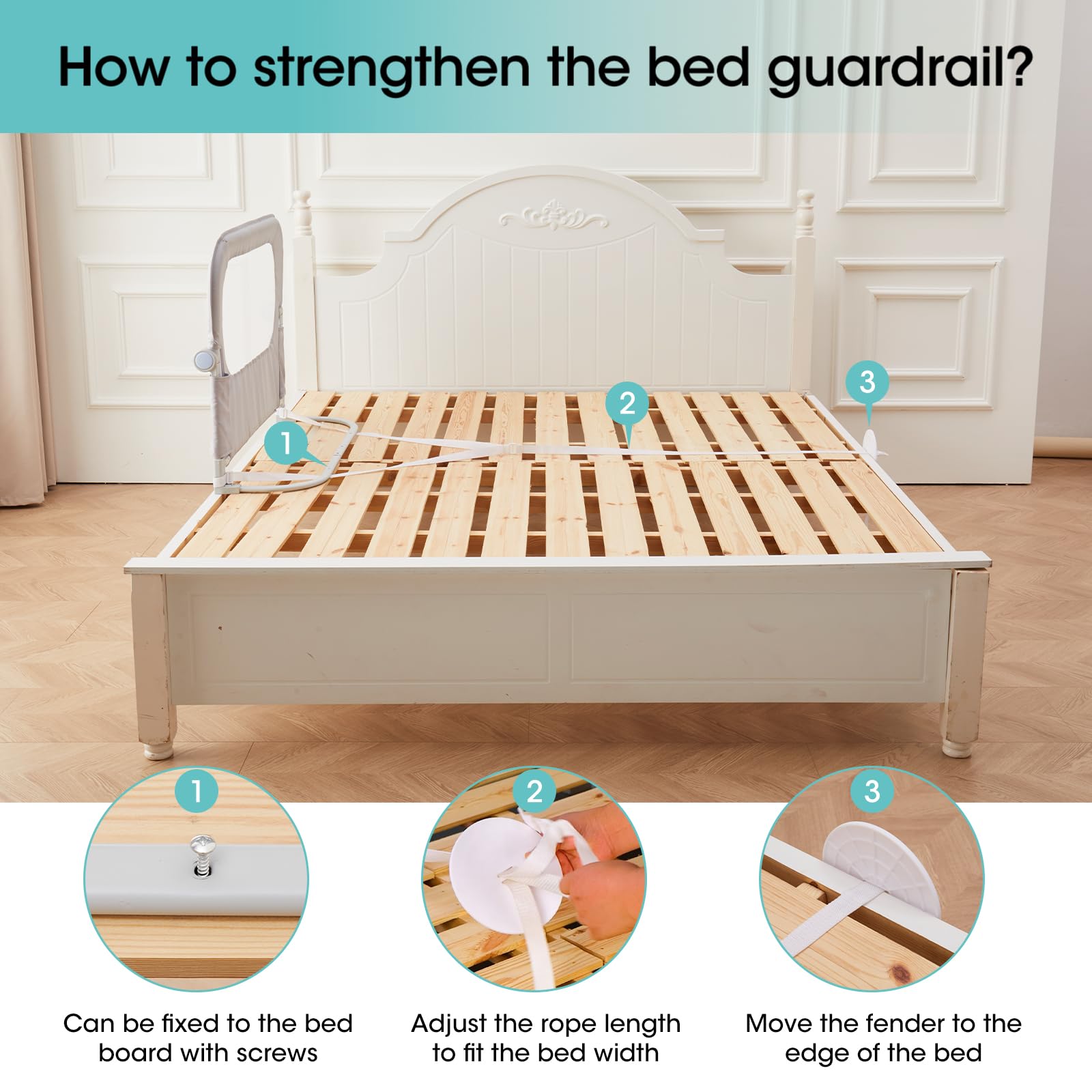 NUTIKAS fold-down design keeps floors clear and uncluttered.