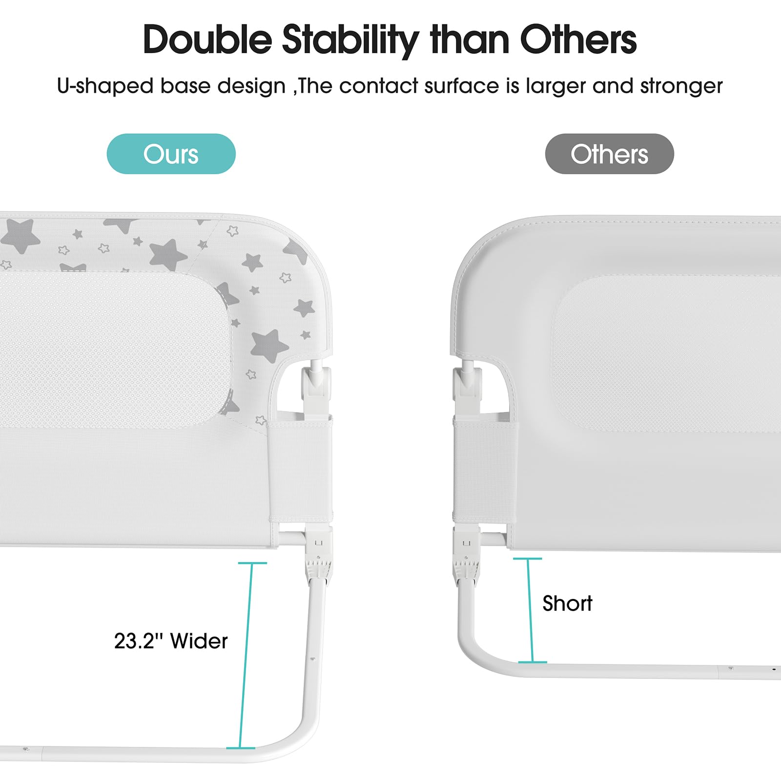 NUTIKAS bed rail guard quick-install features color-coded instructions.