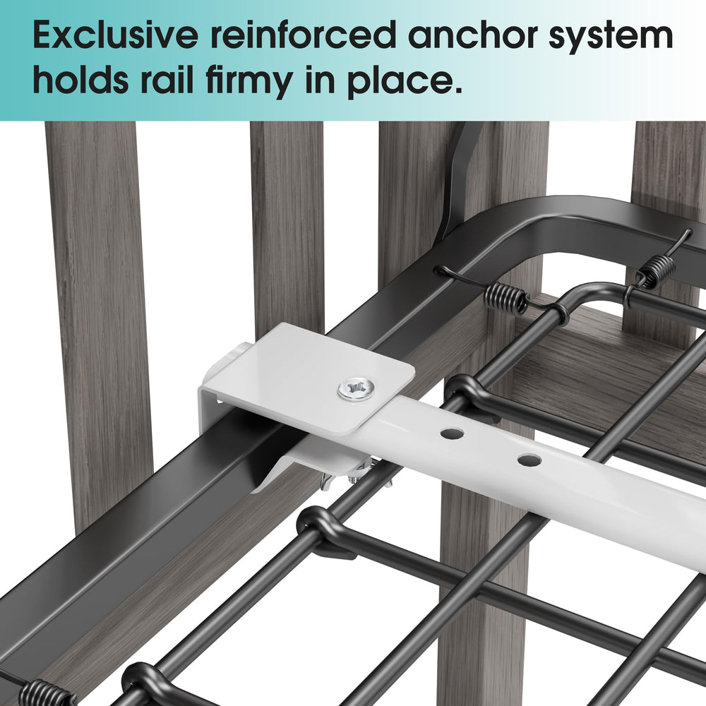 NUTIKAS crib rail conversion kit supports smooth crib to toddler bed transitions