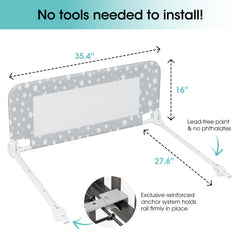 NUTIKAS fold-down hinge enables easy daytime access.