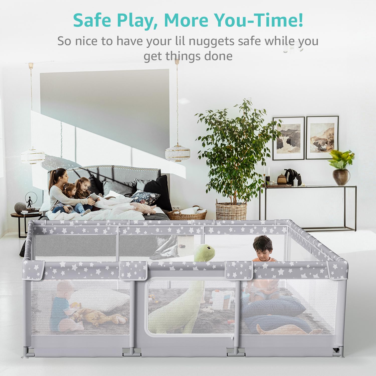 NUTIKAS playpen durable materials closeup highlighting sturdy construction