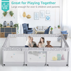 NUTIKAS playpen star design with suction cups securing the yard
