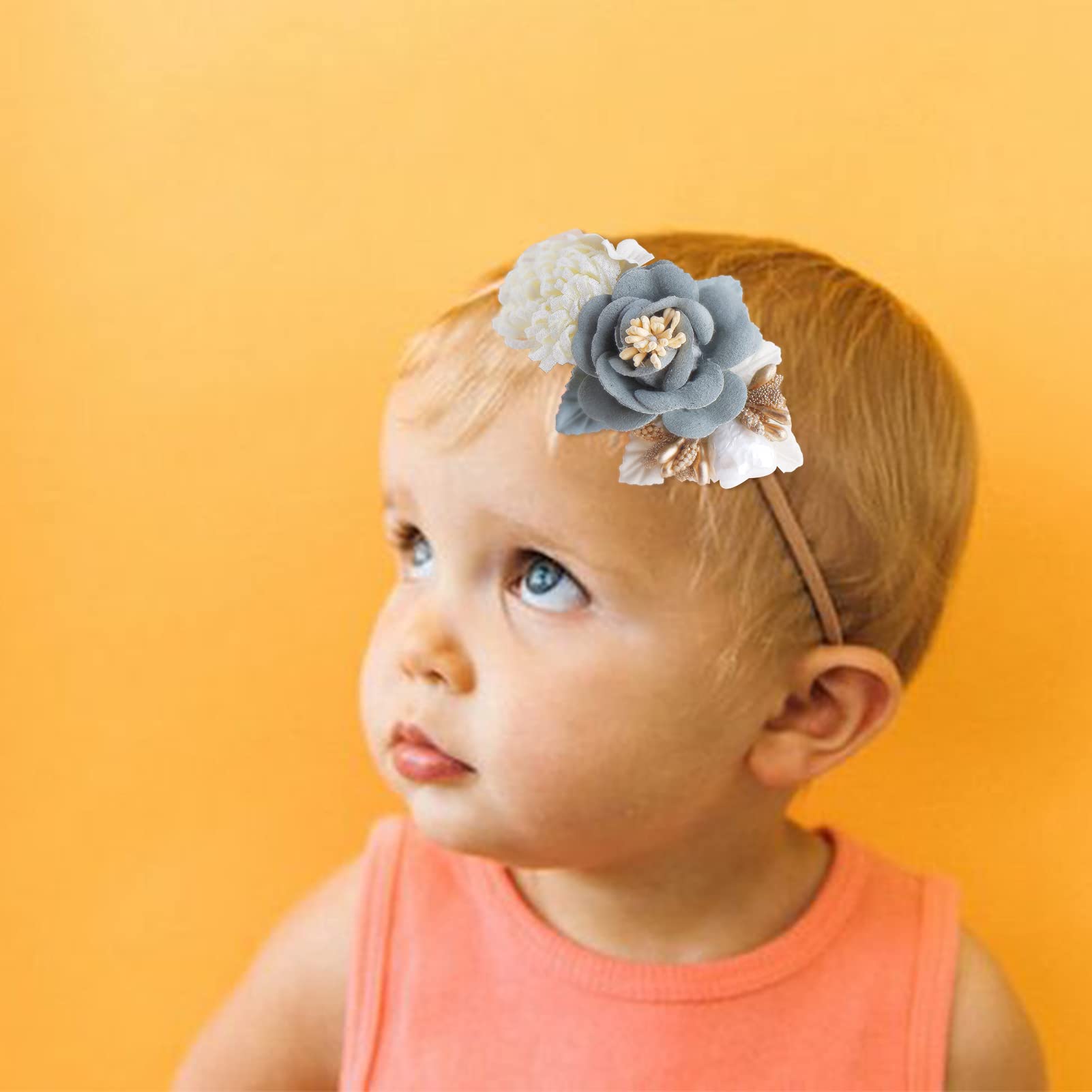 NUWAJP baby flower bows headbands add charming detail to outfits