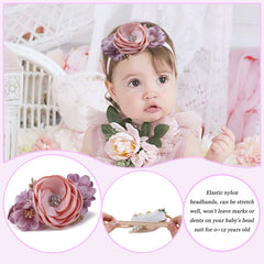 NUWAJP headband polka-dots pattern, playful accessory for photos.