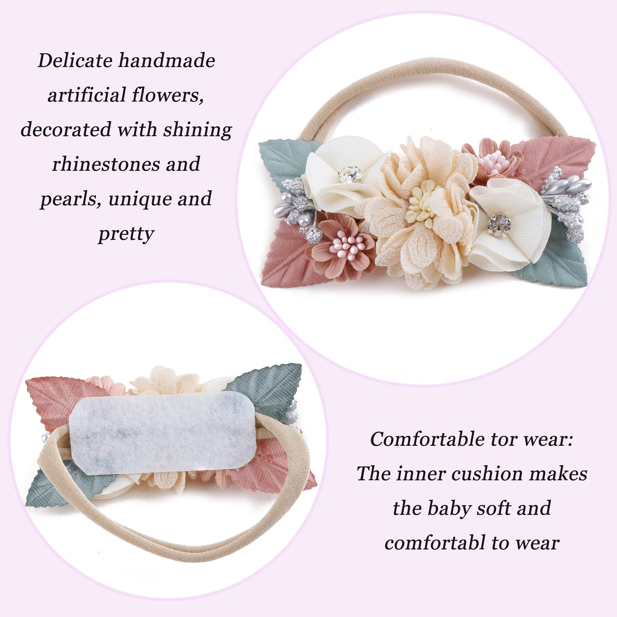 NUWAJP headband striped pattern, modern style for everyday wear.