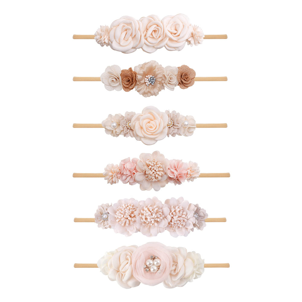 NUWAJP floral bows headbands wrapped gift box ready to gift