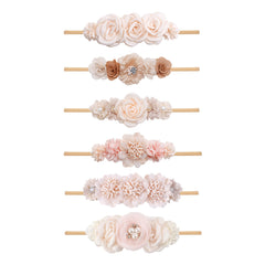 NUWAJP floral bows headbands wrapped gift box ready to gift