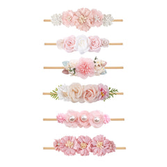 NUWAJP handmade nylon bows headbands highlight soft texture and gentle stretch for daily outfits