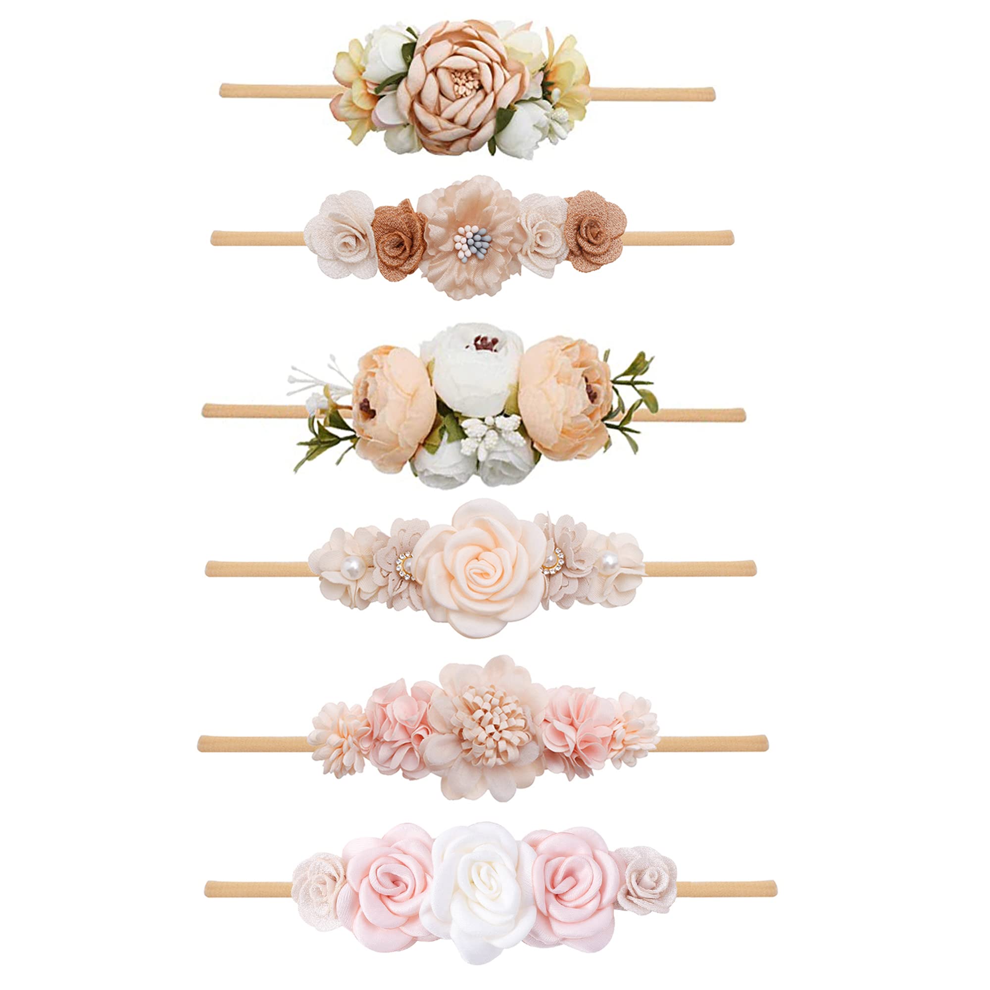 NUWAJP nylon headbands stretchable for comfortable all-day wear