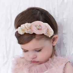 NUWAJP stretchy nylon headbands closeup showing soft material and stretch