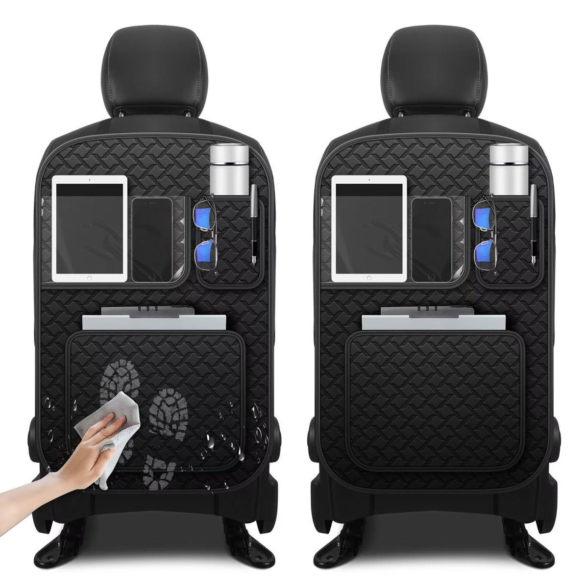 NUWQICD back seat protector for Honda CR-V fit protects seats from scuffs on family trips.