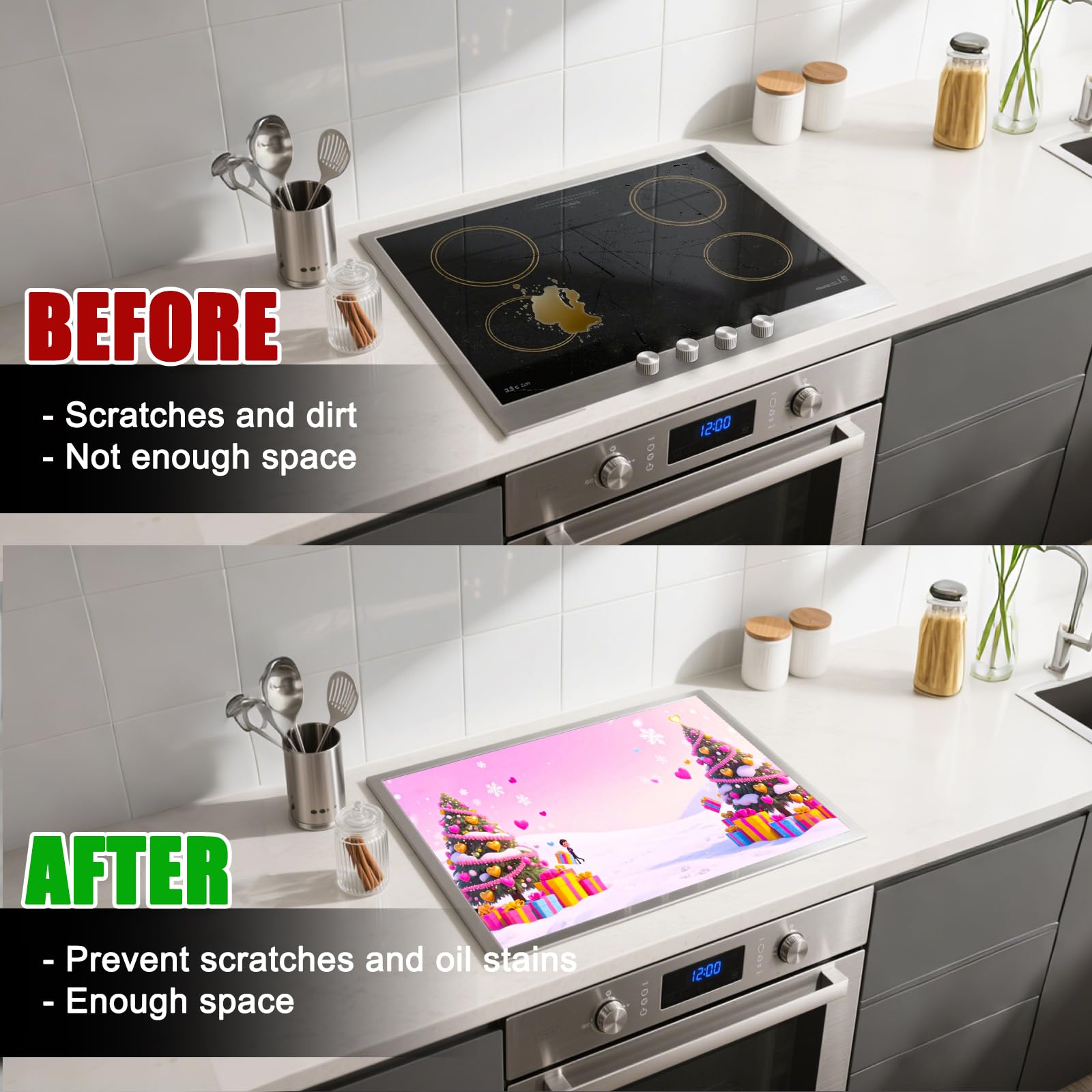 Nuxovilar polyester and diatom mud blend cover absorbs moisture during holiday cooking
