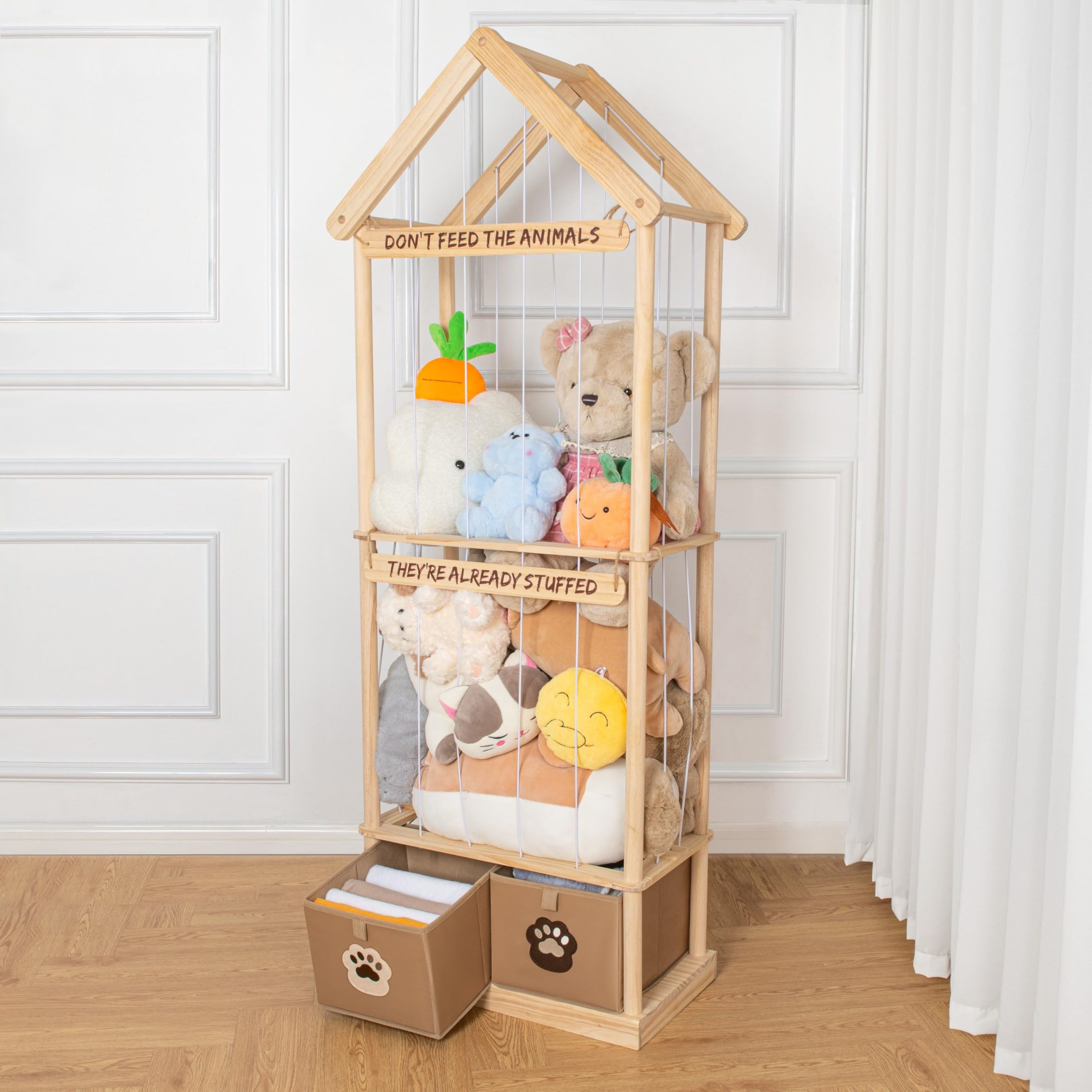 NUZZI playroom organization with zoo storage boosts neatness and daily routine.