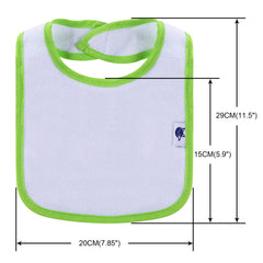 Nvatorfox 12-pack terry bibs white folded showing compact size for travel