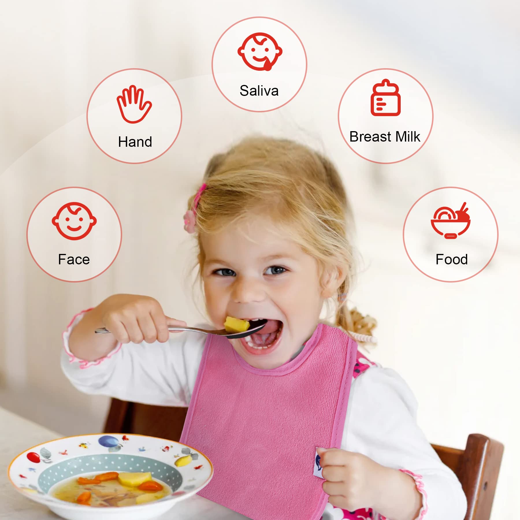 Nvatorfox terry-soft fabric emphasizes gentle touch on baby skin
