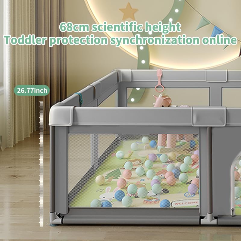 Nvlirun baby playpen safe enclosure keeps little movers contained